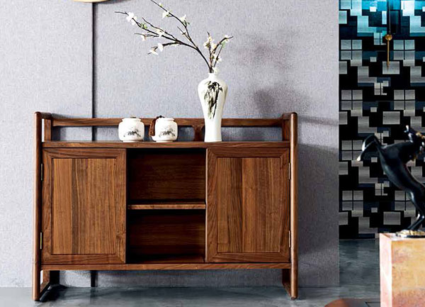 现代实木总裁办公室茶水柜-小江南 现代实木总裁办公室茶水柜-小江南