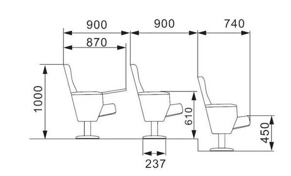 现代戏剧院观看椅 现代戏剧院观看椅