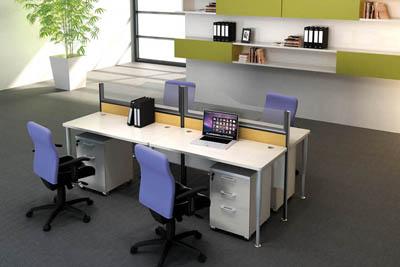 简约相对桌前屏风办公卡位办公桌椅V5-070-24 简约相对桌前屏风办公卡位办公桌椅V5-070-24