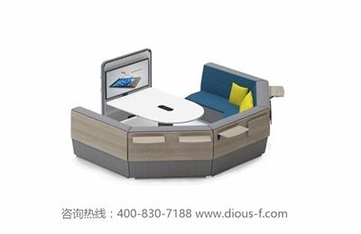 舒适时尚多人会议商务洽谈沙发信息岛DF6013 舒适时尚多人会议商务洽谈沙发信息岛DF6013